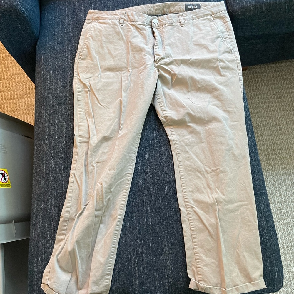 Bonobos Stretch Washed Chinos Khaki 40x30
